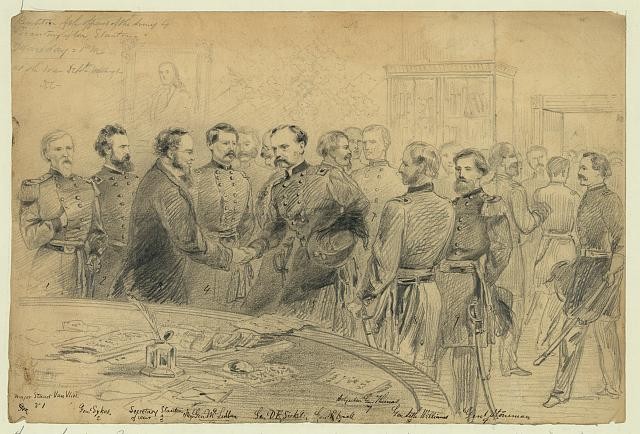 American Civil War,Reception,Officers of the Army,Secretary of War Stanton,1862