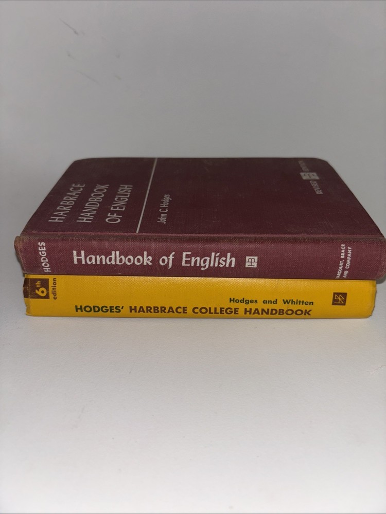 Harbrace Handbook Lot – College & English (2 Books)
