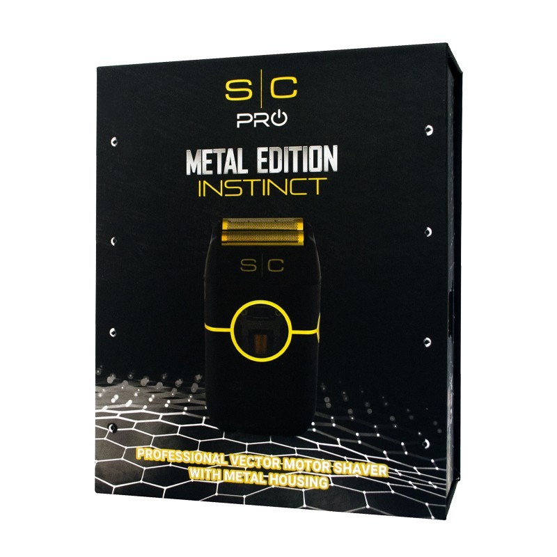 StyleCraft Pro Metal Edition Instinct Shaver Vector Motor Black SC807B Barber