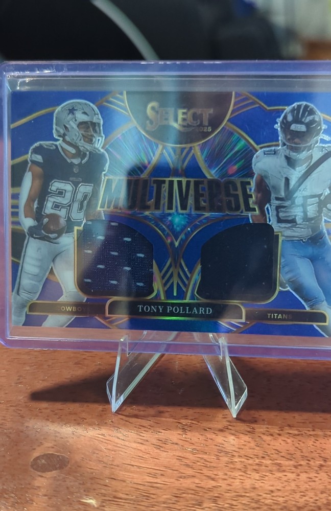 2025 Panini Select - Multiverse Tony Pollard #MVJ-TPD Blue Prizm (MEM)