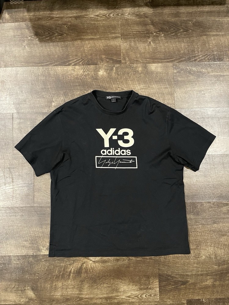 Adidas Y-3 Yohji Yamamoto Big Front Logo Oversized T-Shirt Size M (Oversized)