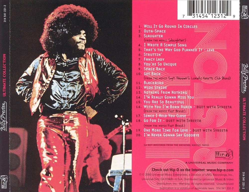 Billy Preston Ultimate Collection New Cd