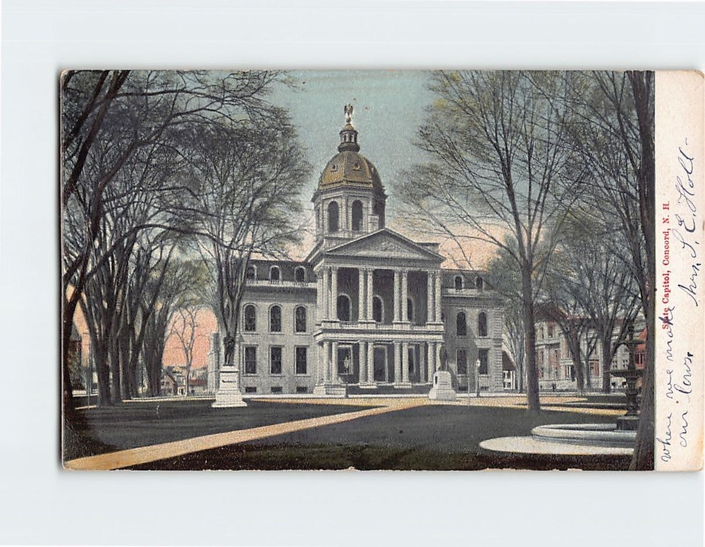 Postcard State Capitol Concord NH USA