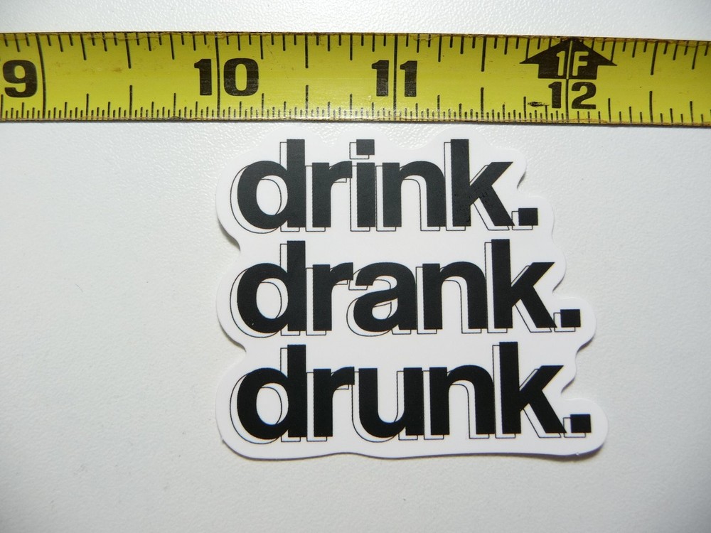 Funny Drinking Alcohol Decal Sticker for Party Scrapbooking