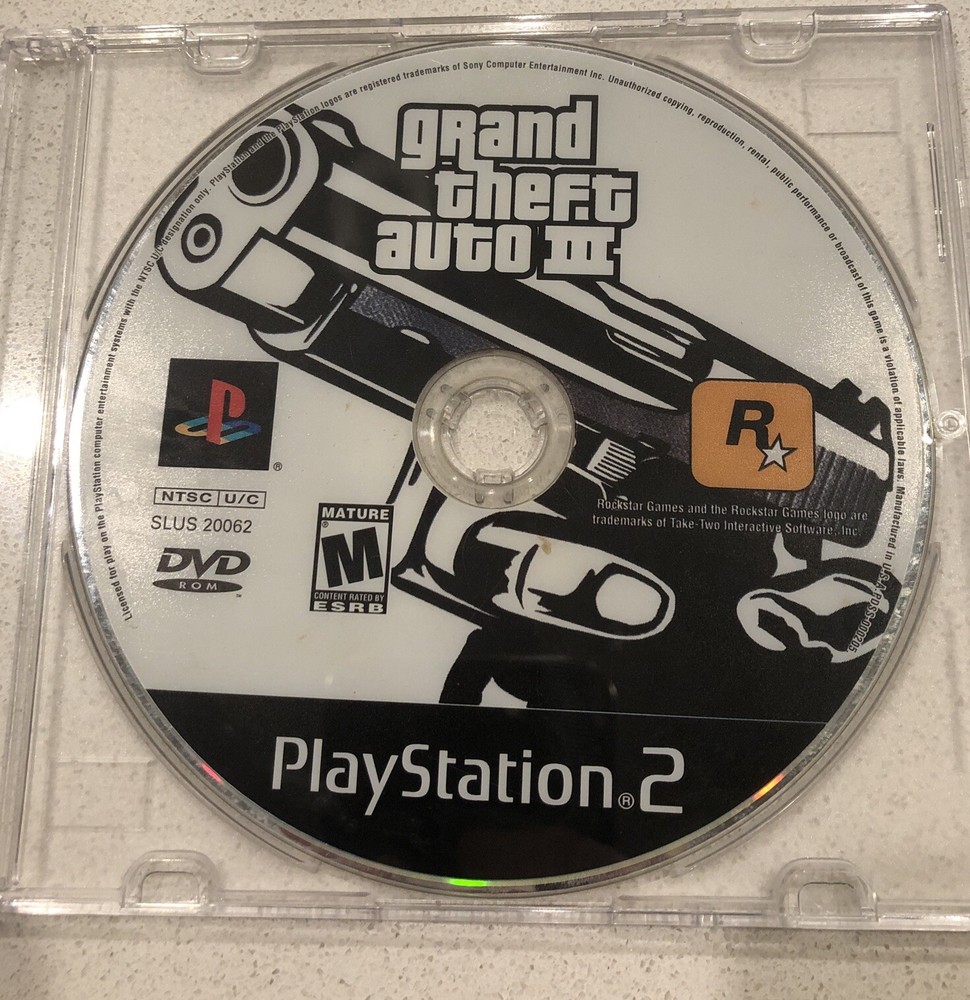 Grand Theft Auto III (GTA 3 PlayStation 2 PS2) DISC ONLY Red Label Tested
