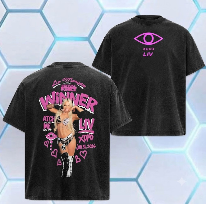 WWE Liv Morgan Royal Rumble Winner Graphic T-Shirt Wrestling Fan Gift