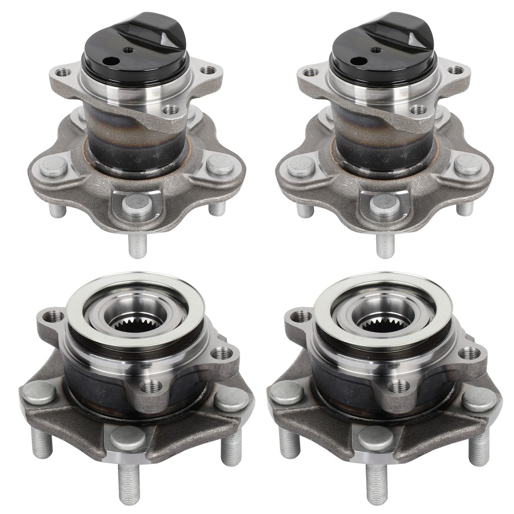 4pcs Wheel Hub Bearings Assembly Front Rear FWD For Nissan Sentra 2013-2019