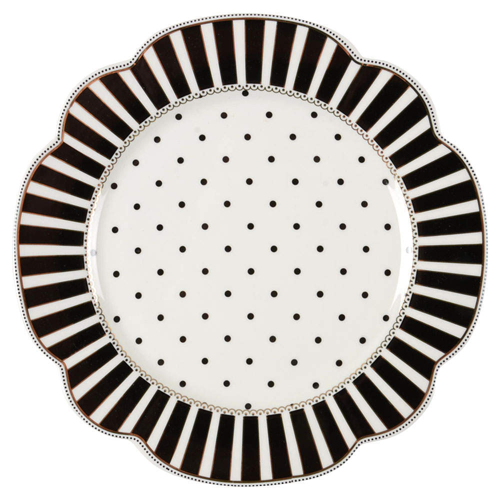 Grace's Teaware Josephine Black Salad Plate 10800741