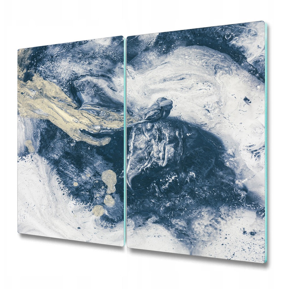 Glass Chopping Board Utensil Marble painting Colourful Abstract 2x30x52