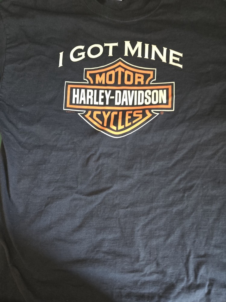 Harley Davidson Medina Ohio Mens Graphic Black T-shirt Size 2XL