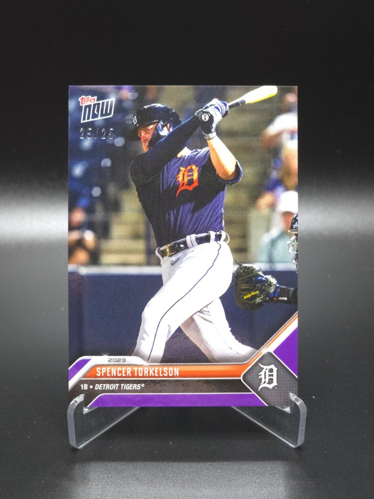Spencer Torkelson 2023 Topps Now Road To Opening Day OD72 Purple 25/25 Rare Bookend