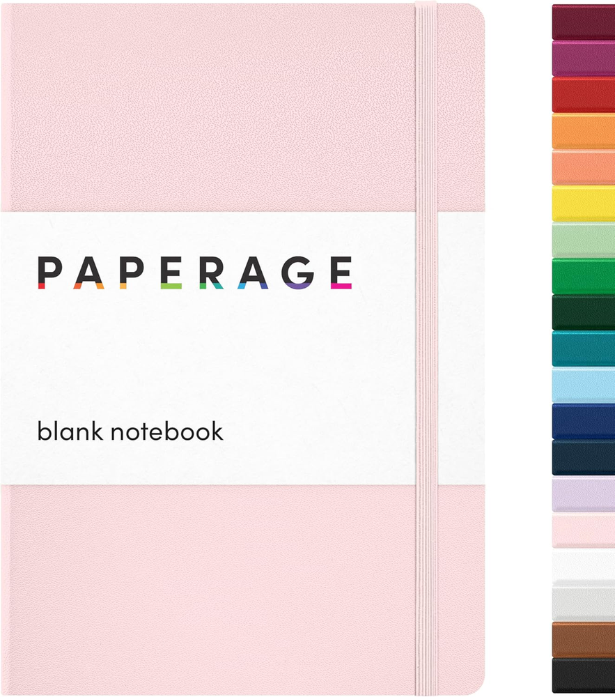 Blank Journal Notebook Blush 160 Pages Medium 5.7x8 inches Hardcover 100gsm