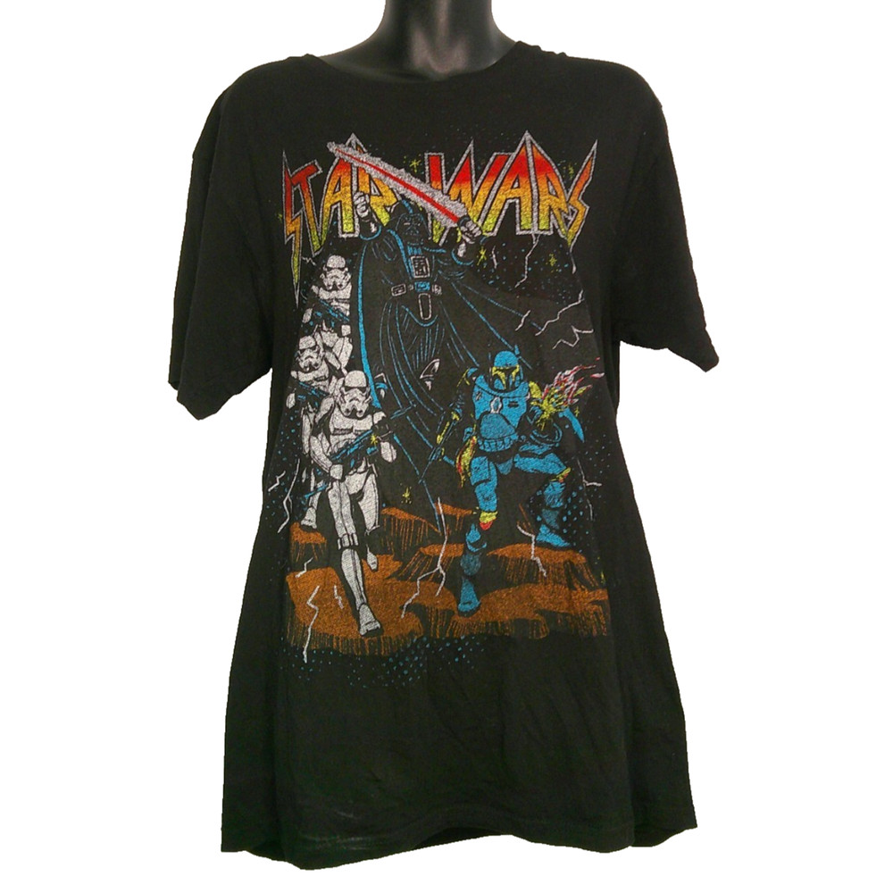 Star Wars Black T-Shirt Mad Engine Men's Large Storm Trooper