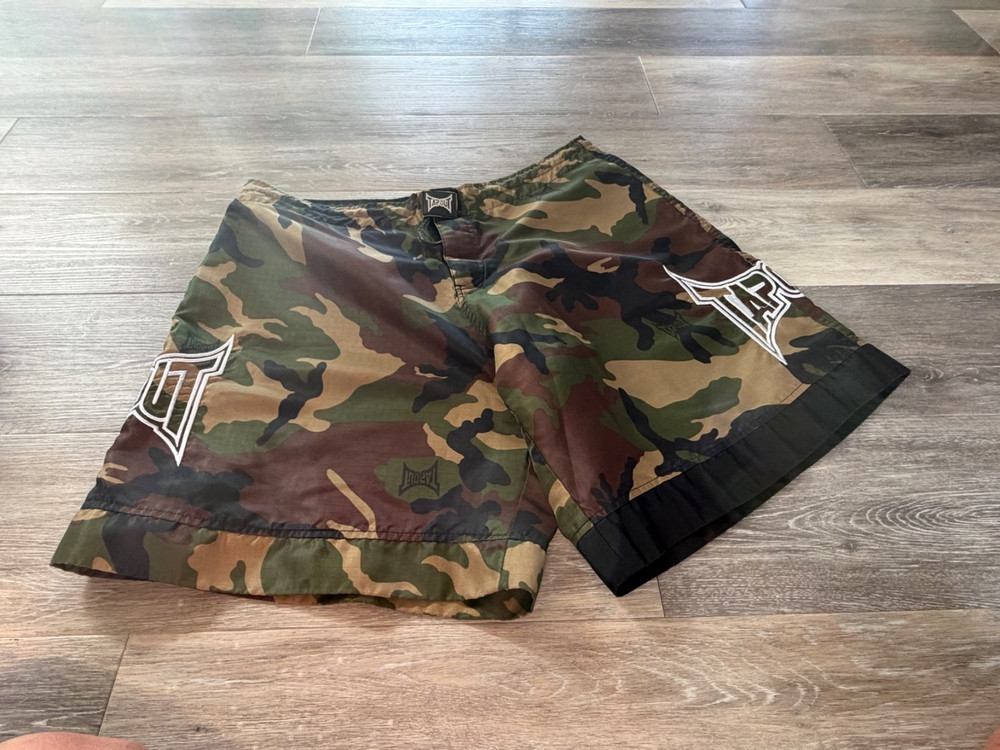 Tapout CAMO MMA Shorts Men’s Sz XXL Sparring Training Athletic