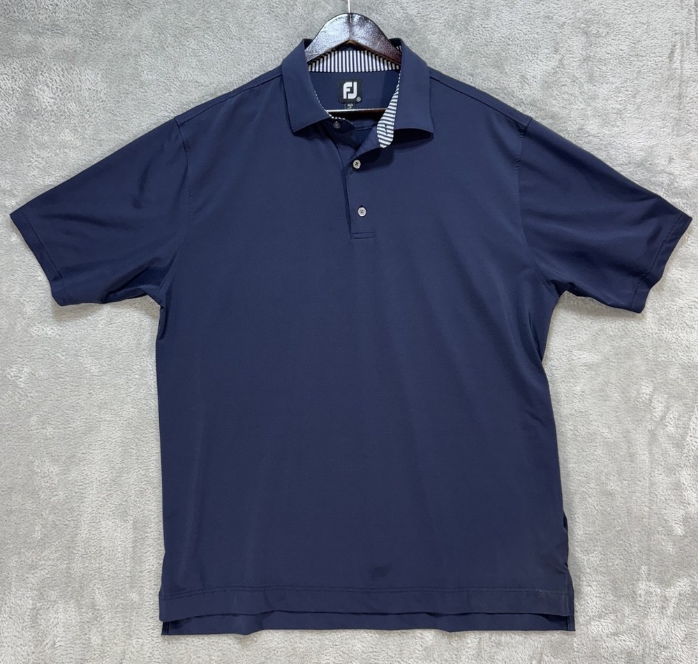 Footjoy FJ Shirt Men's XL Navy Golf Performance Athletic Stretch