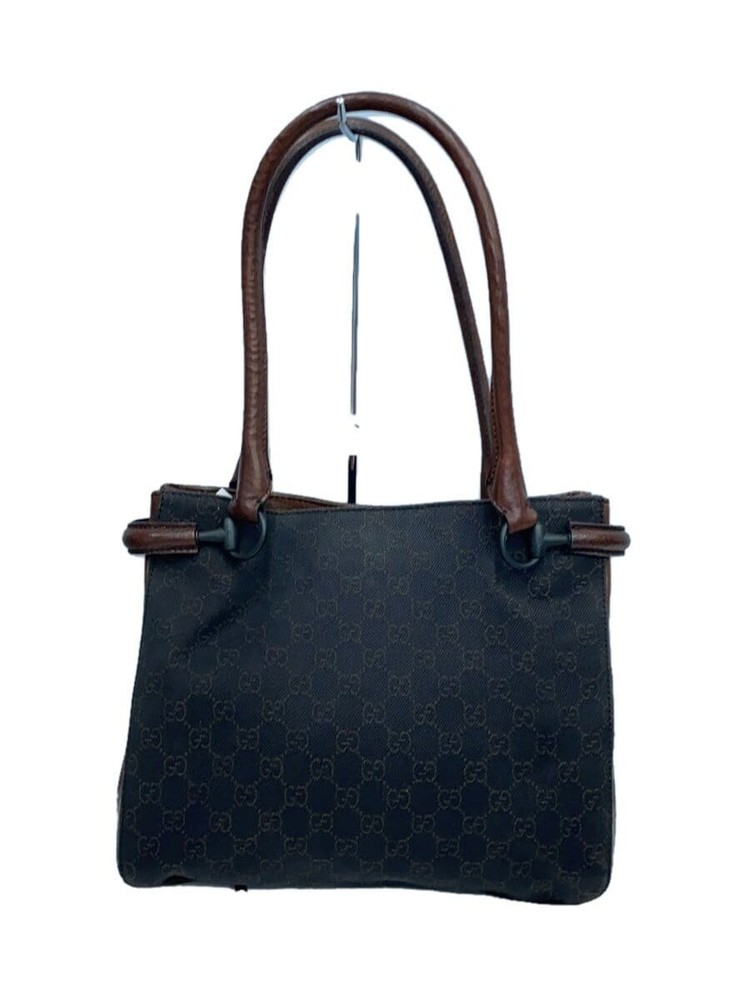 GUCCI GG Canvas Brown Tote Bag from Japan Authentic