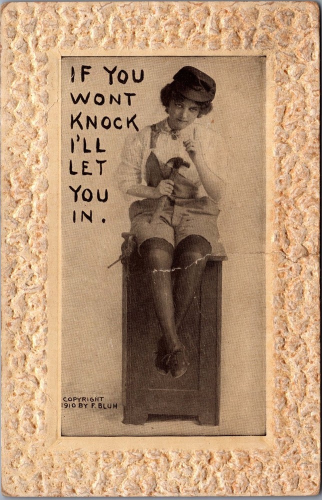 1910 F. Bluh Flirty Woman Hammer 