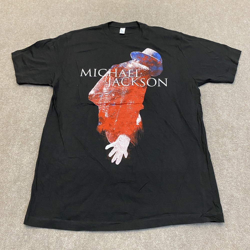 Michael Jackson Vintage Y2K Graphic T Shirt Deadstock Tultex Tag L Pop Music