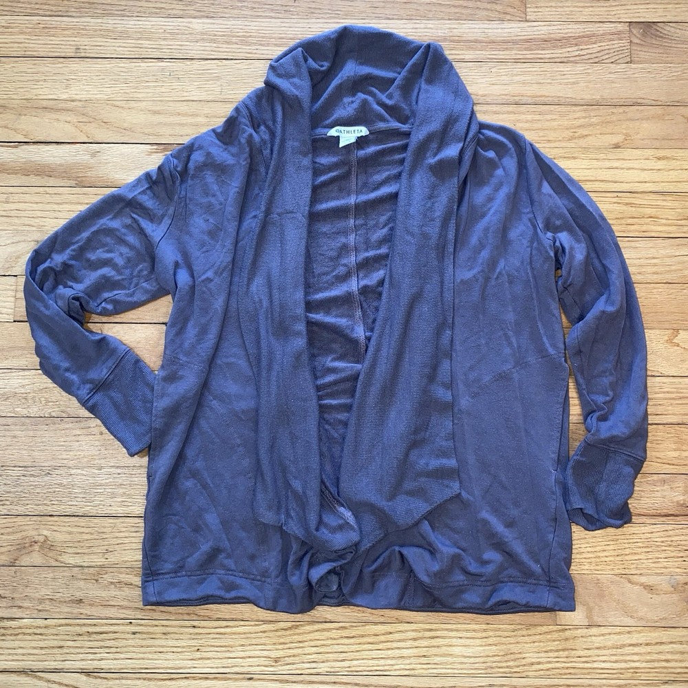 Athleta Women's Pranayama Restore Wrap Soft Comfortable Cardigan Plum Size M / P