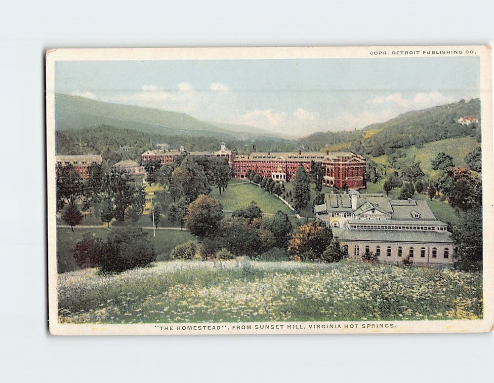 Postcard The Homestead from Sunset Hill Virginia Hot Springs USA