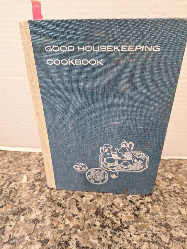 1963 Vintage Good Housekeeping Cookbook Hardcover 805 Pages Blue Shelf Décor