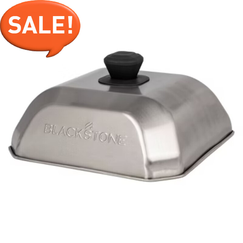 Stainless Steel Medium Square Grill Basting Dome Dishwasher Safe