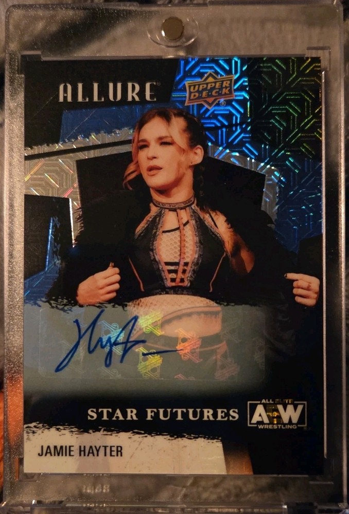 2022 RC AEW Allure Blue Line # /35 Jamie Hayter Auto Star Futures