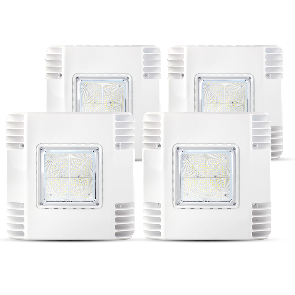 4Pack 150W LED Canopy Light Parking Lot Gas Station Lamp IP65 21000LM 5700k UL