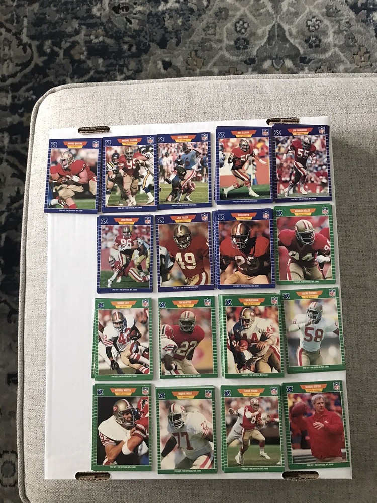 1989 Pro Set Football Series 1 San Francisco 49ers Team Lot Of 17 Young