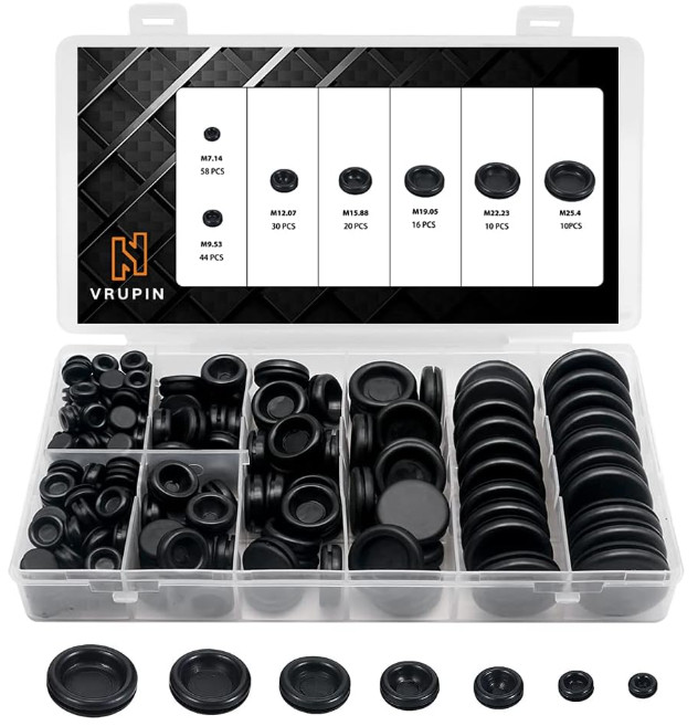 Kit De 188 Piezas De Arandelas De Goma, Tapones Para Agujeros De Cortafuegos ...