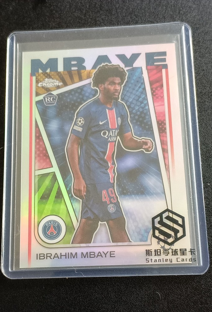 2024-25 Topps Chrome Uefa Club Competitions Hero Variation Ibrahim Mbaye RC #15