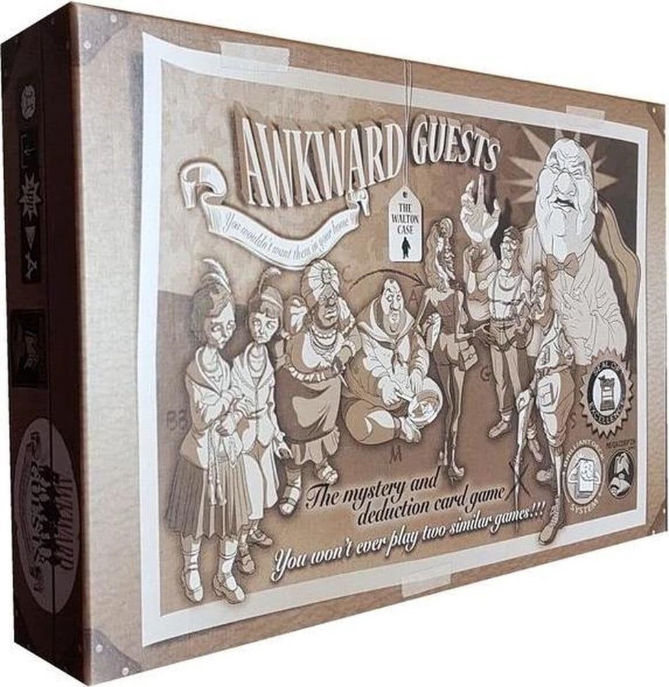 Megacorping - Uncomfortable Guest Board Game, Sepia Color (Invest)
