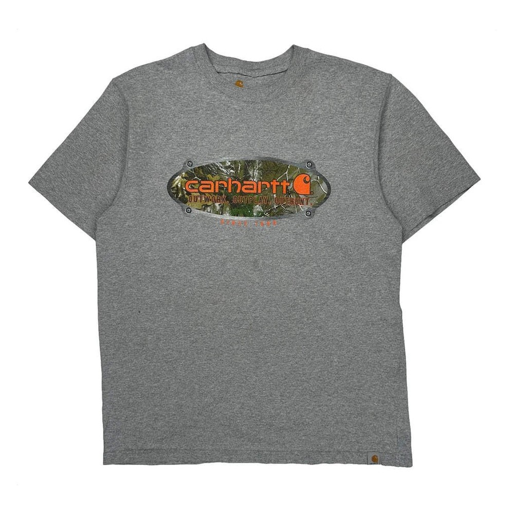 Carhartt Graphic T-Shirt - Medium Gray Cotton