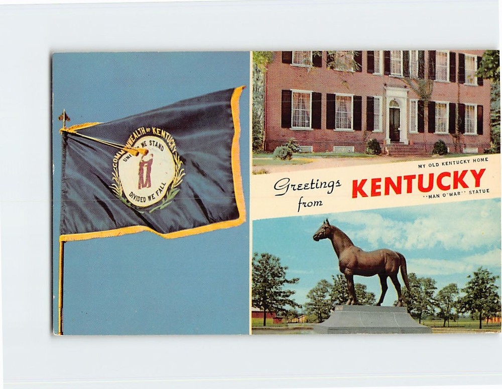 Postcard Scenes & Views Greetings from Kentucky USA