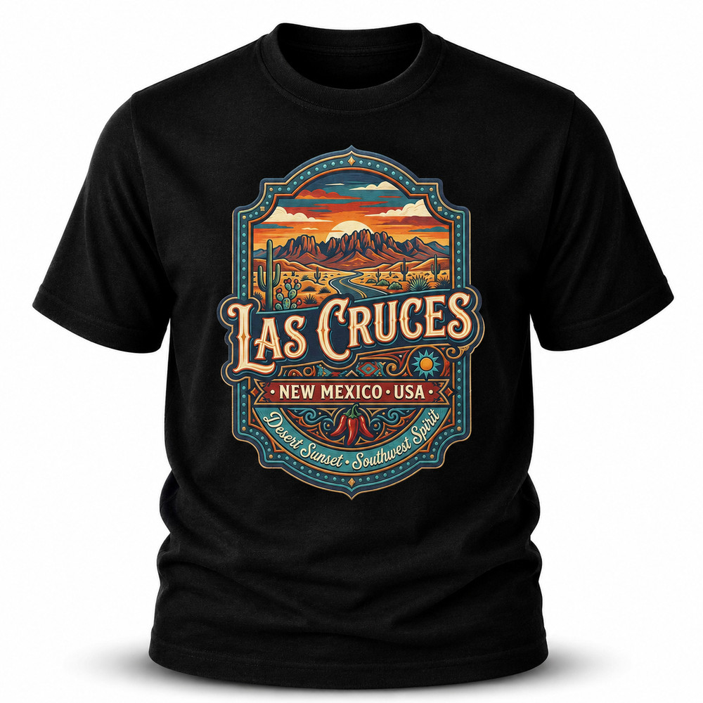 Las Cruces New Mexico Sunset Graphic T-Shirt Unisex Travel Tee