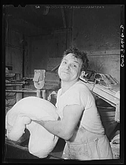 Untitled photo, : Michael Spinella, Italian baker in a Lithuanian bakery.