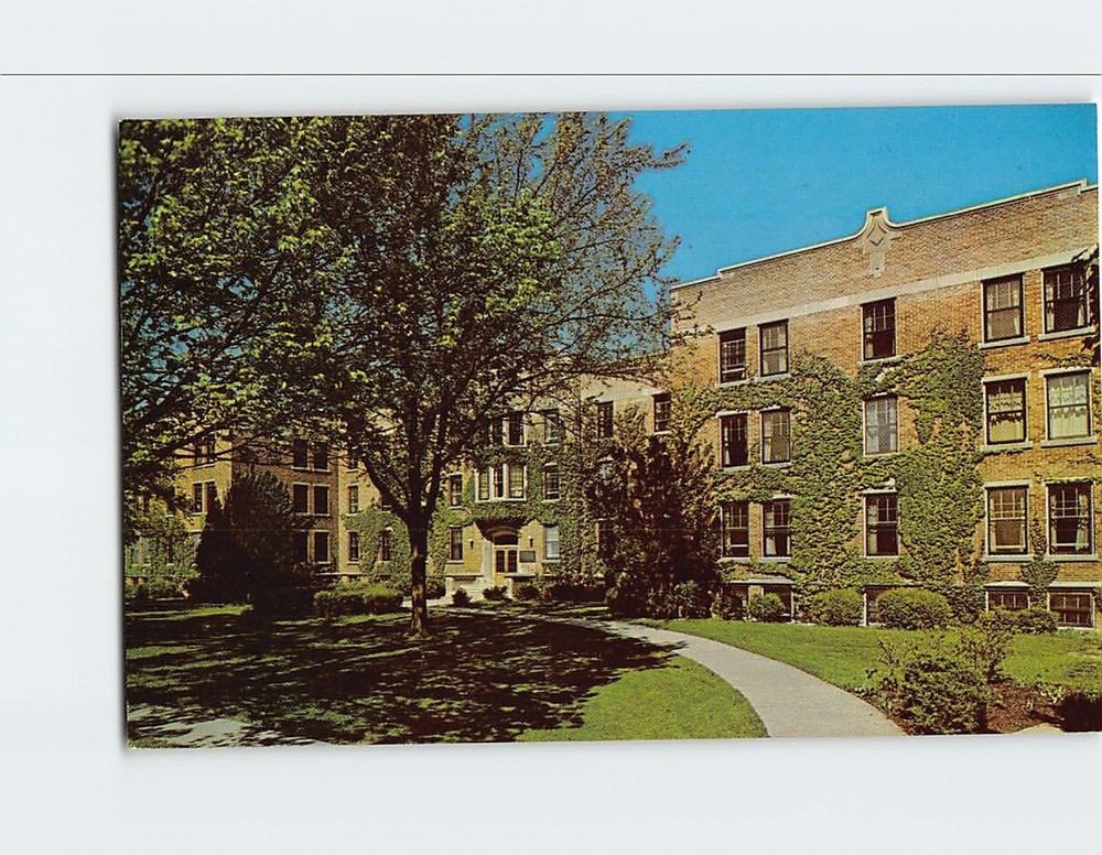 Postcard Bertha Ronan Hall Central Michigan University Mt. Pleasant Michigan USA