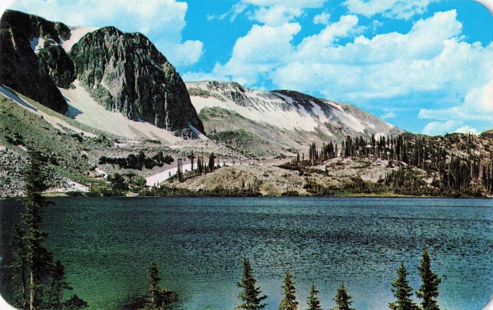 Lake Marie & Snowy Range - Medicine Bow National Forest - Wyoming WY - Postcard