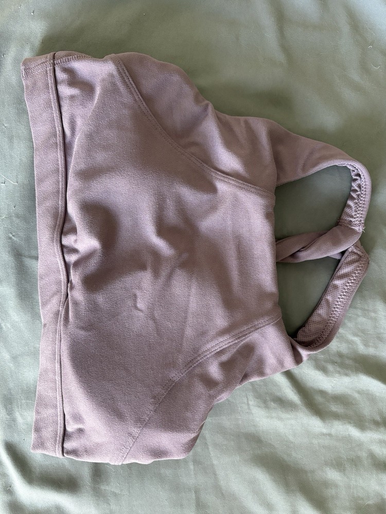 All in Motion Women's Mauve Racerback Sports Bra Wireless Pullover Size S