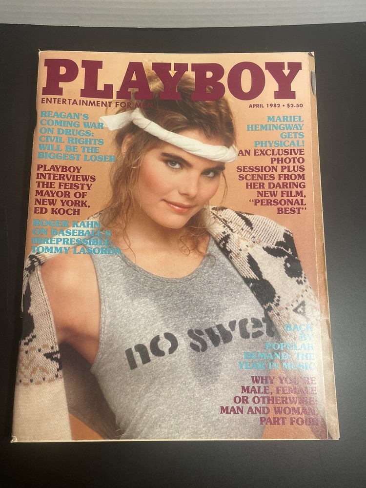 Playboy April 1982 Playmate Linda Rhys Vaughn, Mariel Hemingway, Leroy Neiman