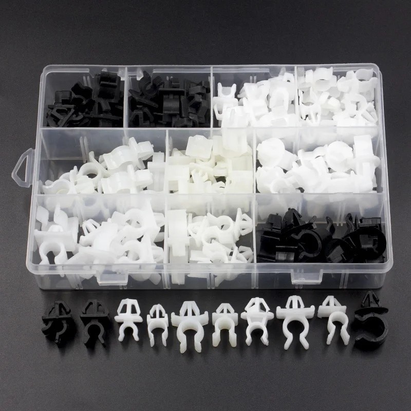 New Kit Hood Bonnet Rod Fasteners Clips Rod Support Car Retainers Fastener Clips