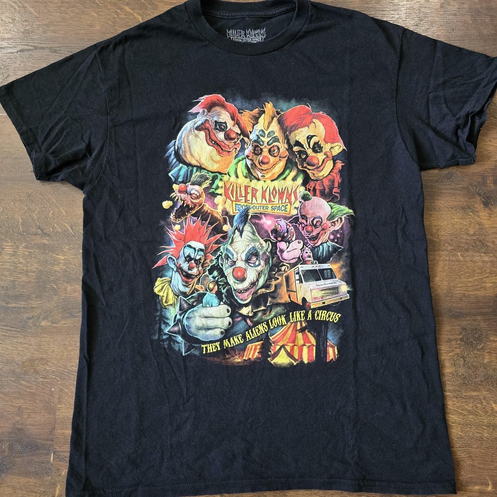 Killer Klowns From Outer Space Shirt Mens Medium Black Horror Tee Terror Threads