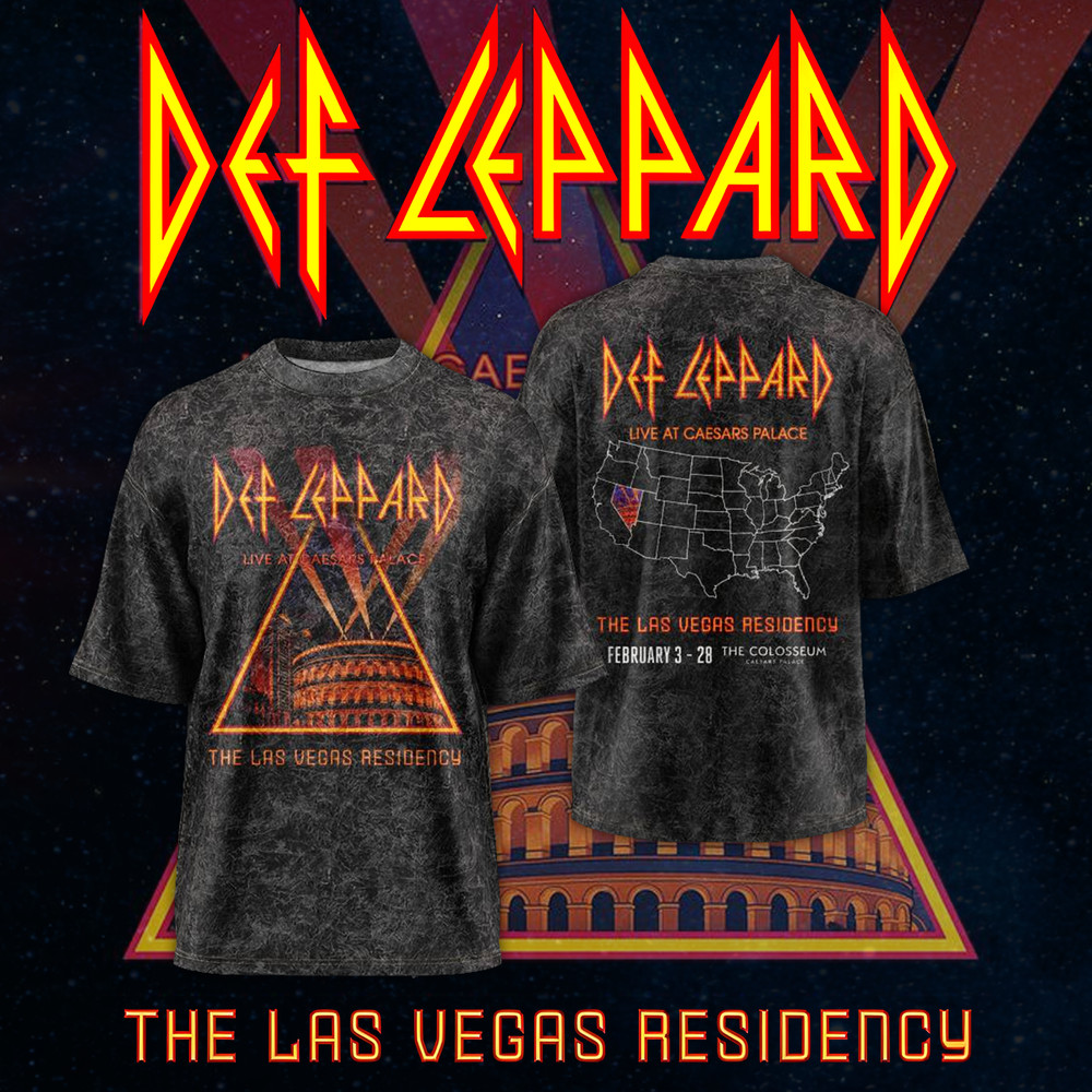 Def Leppard Las Vegas Tour 2026 All Over Shirt - S to 5XL