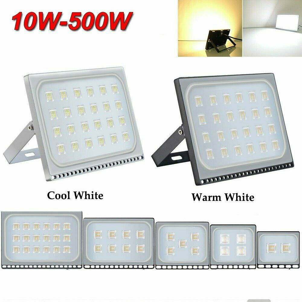 LED Flood Light 500W 300W 200W 150W 100W 50W 30W 20W 10W Outdoor Lamp Spotlight