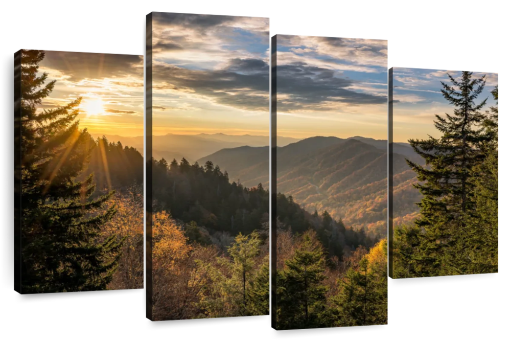 Sunrise In Smoky Mountains Wall Art