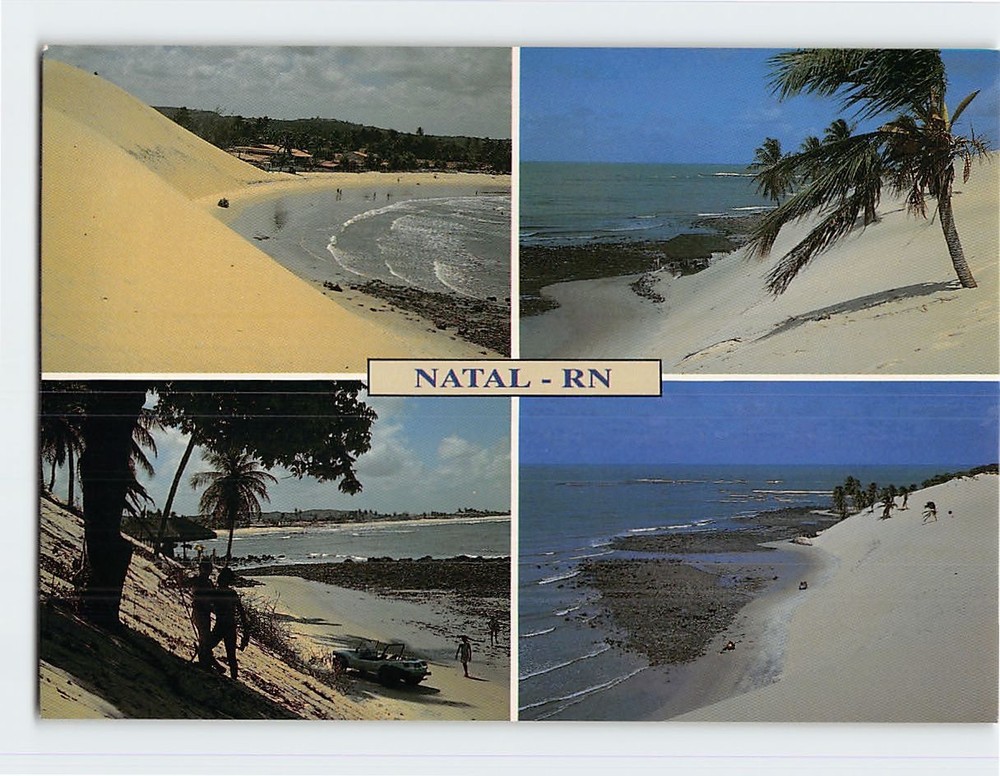 Postcard Praia e Dunas de Genipabú Natal Brazil