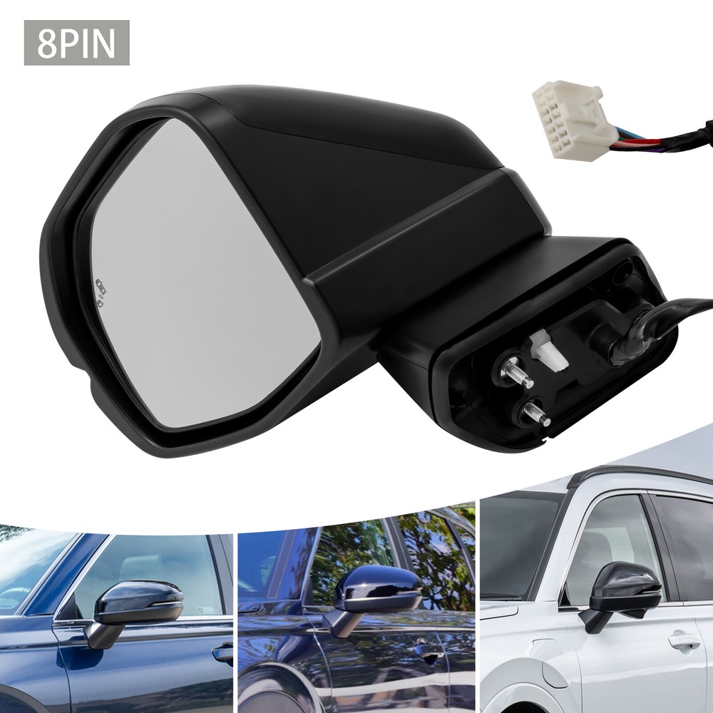 For Honda CR-V 23-24 Left Side Power Heated Side View Mirror 8 Wire W/Blind Spot