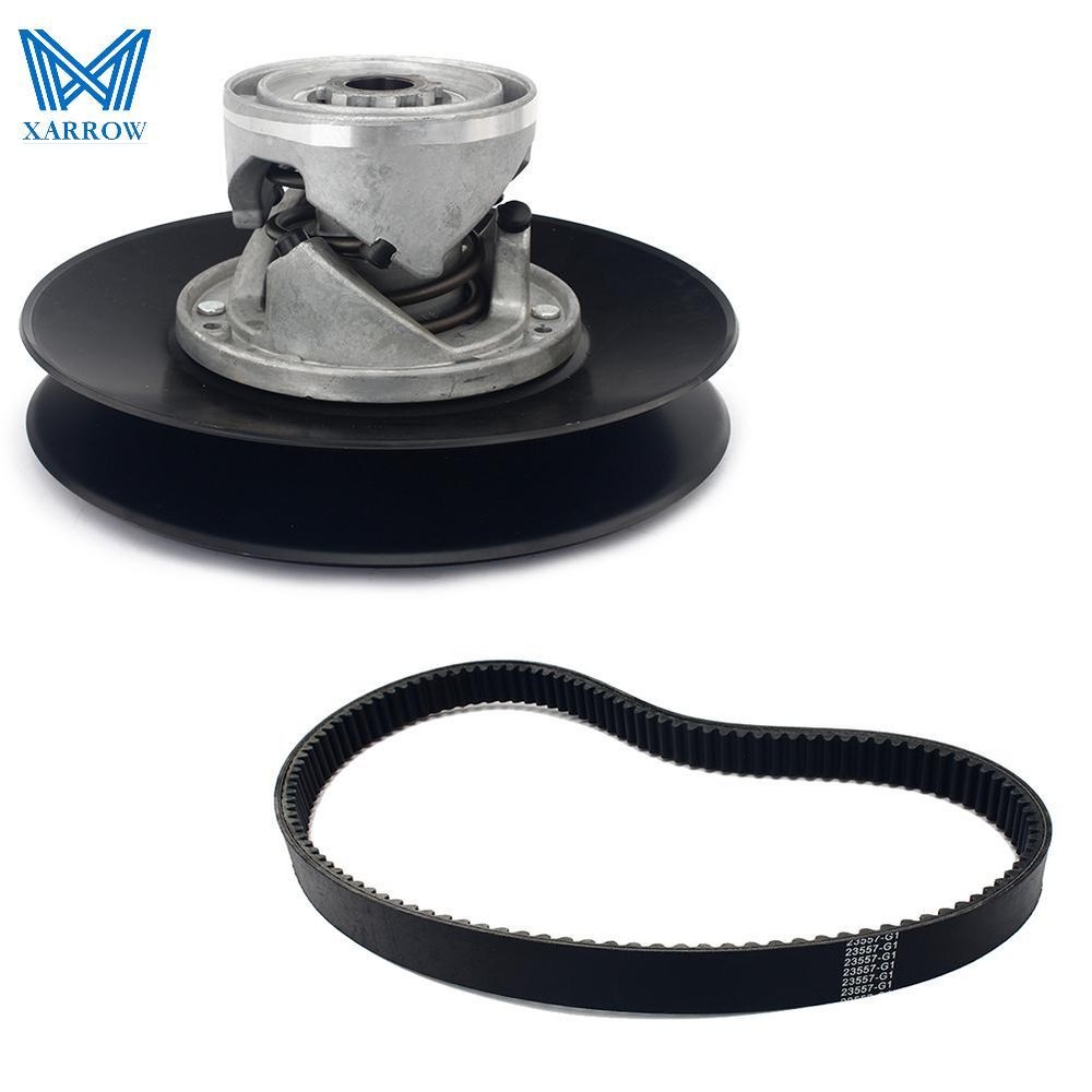 Secondary Driven Clutch & Drive Belt for E-Z-GO 2-Cycle Gas Golf Cart 1976-1988 Models