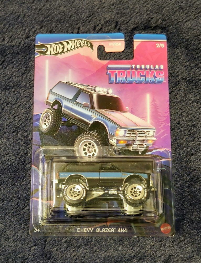 2024 Hot Wheels Silver Series Tubular Trucks Chevy Blazer 4X4 Black
