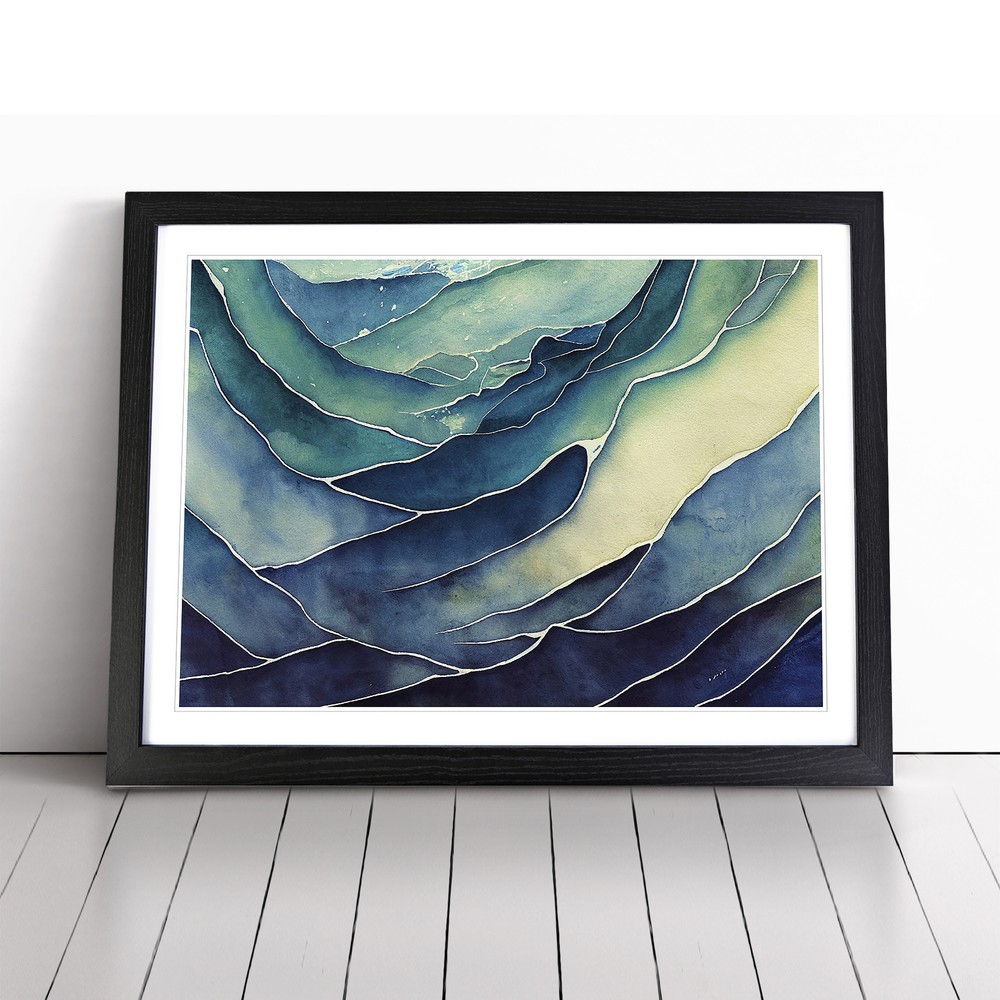 Abstract Ocean Vol.1 Wall Art Print Framed Canvas Picture Poster Decor